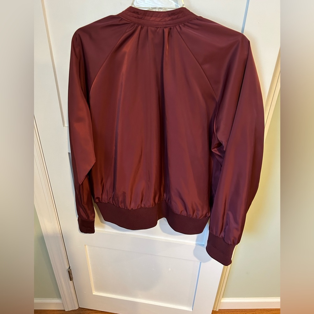 Free People Midnight Satin Bomber Jacket - Picture 5 of 5